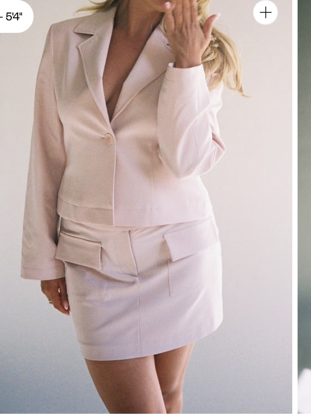 DJERF AVENUE Day-To-Day Fitted Skirt Blush Pink Women’s Size Small BRAND NEW
